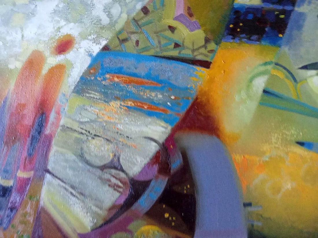 Abstract oil painting Migrant Anatoly Borisovich Tarabanov - 7