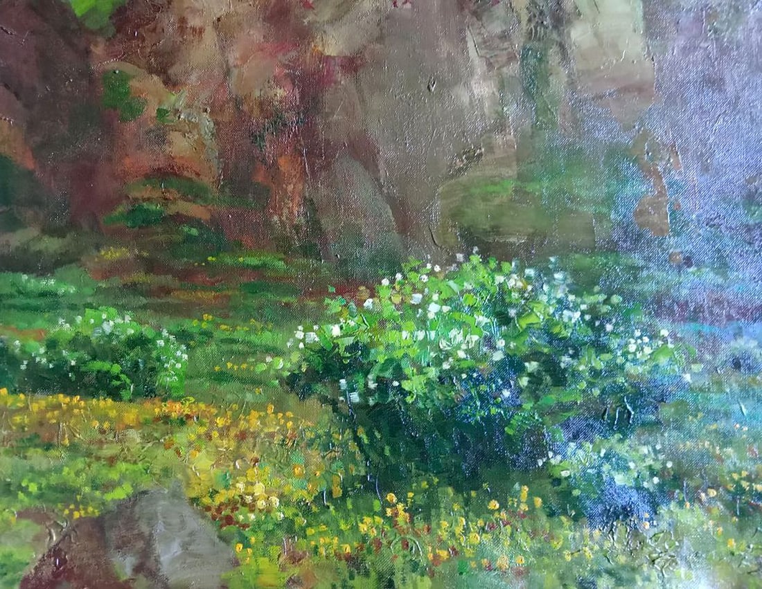 Abstract oil painting Kara-Dag Anatoly Borisovich Tarabanov - 4