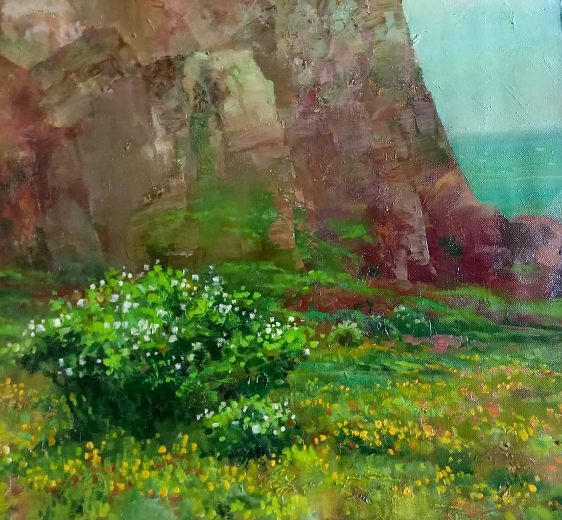 Abstract oil painting Kara-Dag Anatoly Borisovich Tarabanov - 5