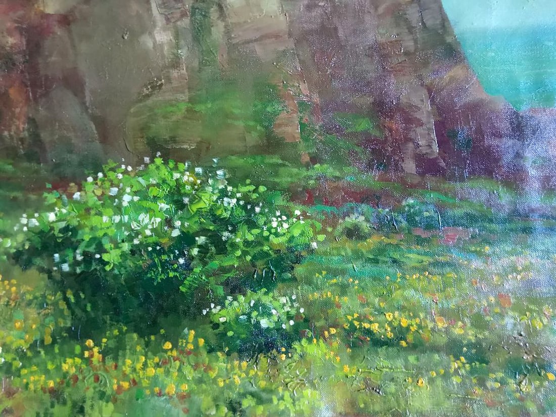 Abstract oil painting Kara-Dag Anatoly Borisovich Tarabanov - 7
