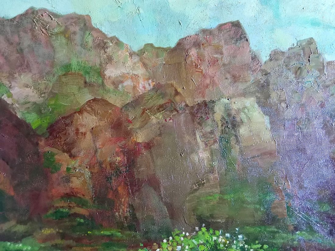 Abstract oil painting Kara-Dag Anatoly Borisovich Tarabanov - 8