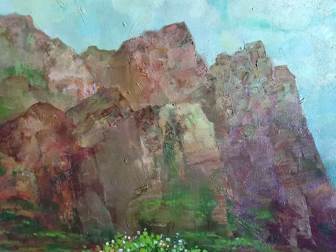 Abstract oil painting Kara-Dag Anatoly Borisovich Tarabanov - 9
