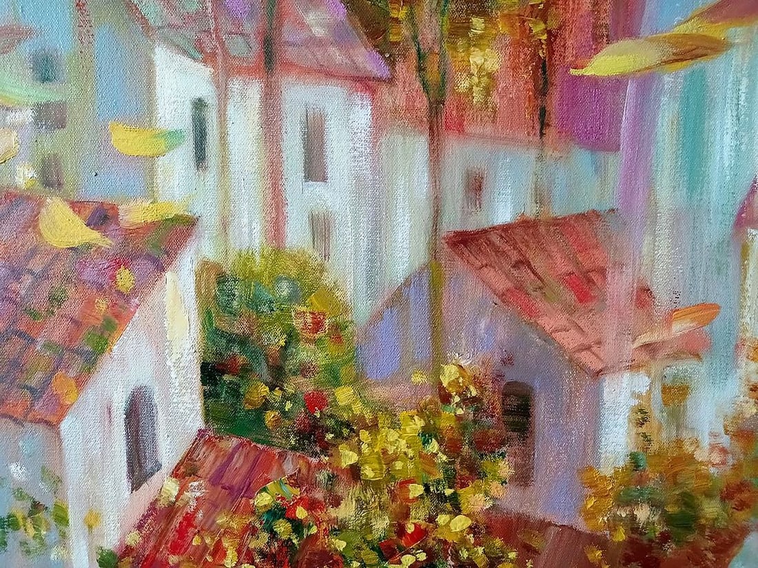 Abstract oil painting Melody of autumn Anatoly Borisovich Tarabanov - 11