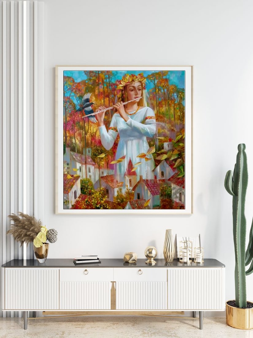 Abstract oil painting Melody of autumn Anatoly Borisovich Tarabanov - 3