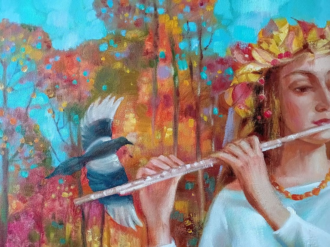 Abstract oil painting Melody of autumn Anatoly Borisovich Tarabanov - 4