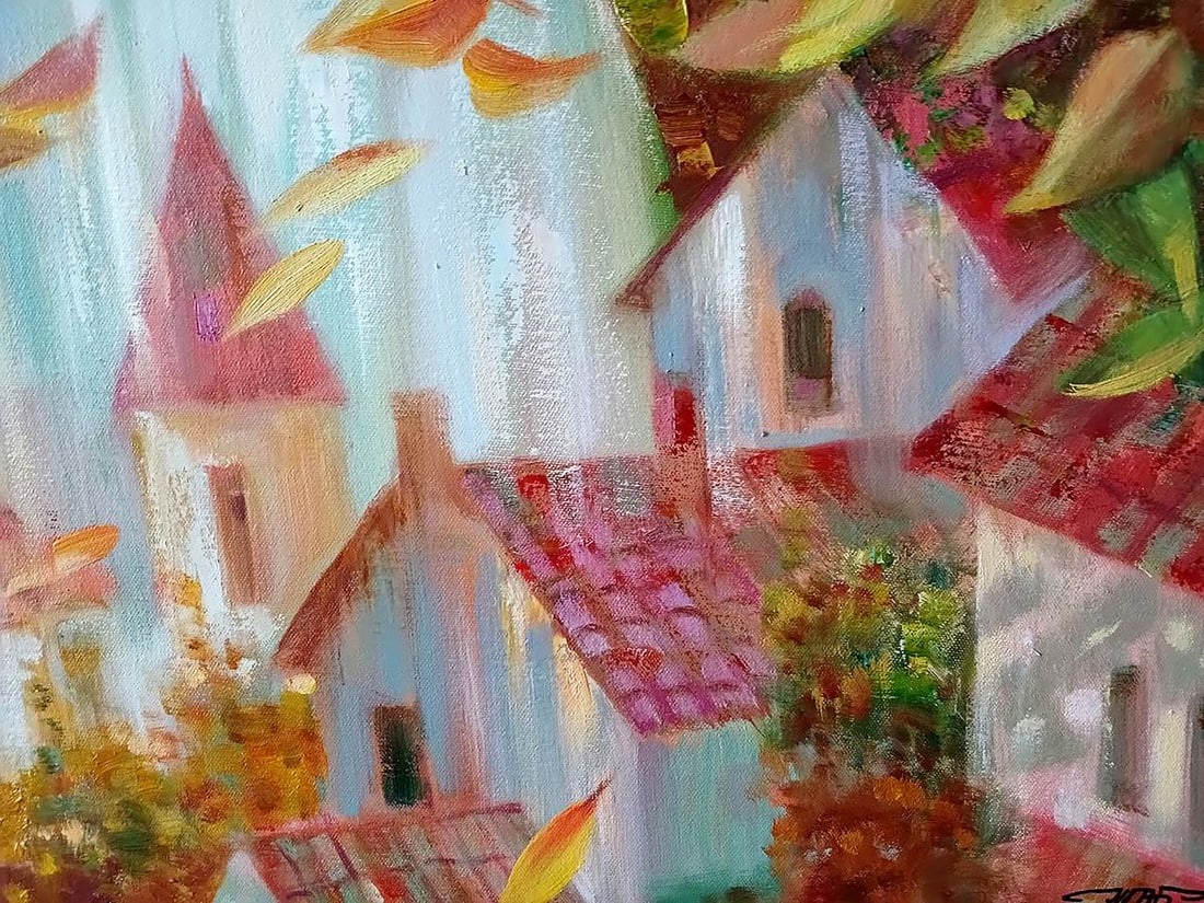 Abstract oil painting Melody of autumn Anatoly Borisovich Tarabanov - 7