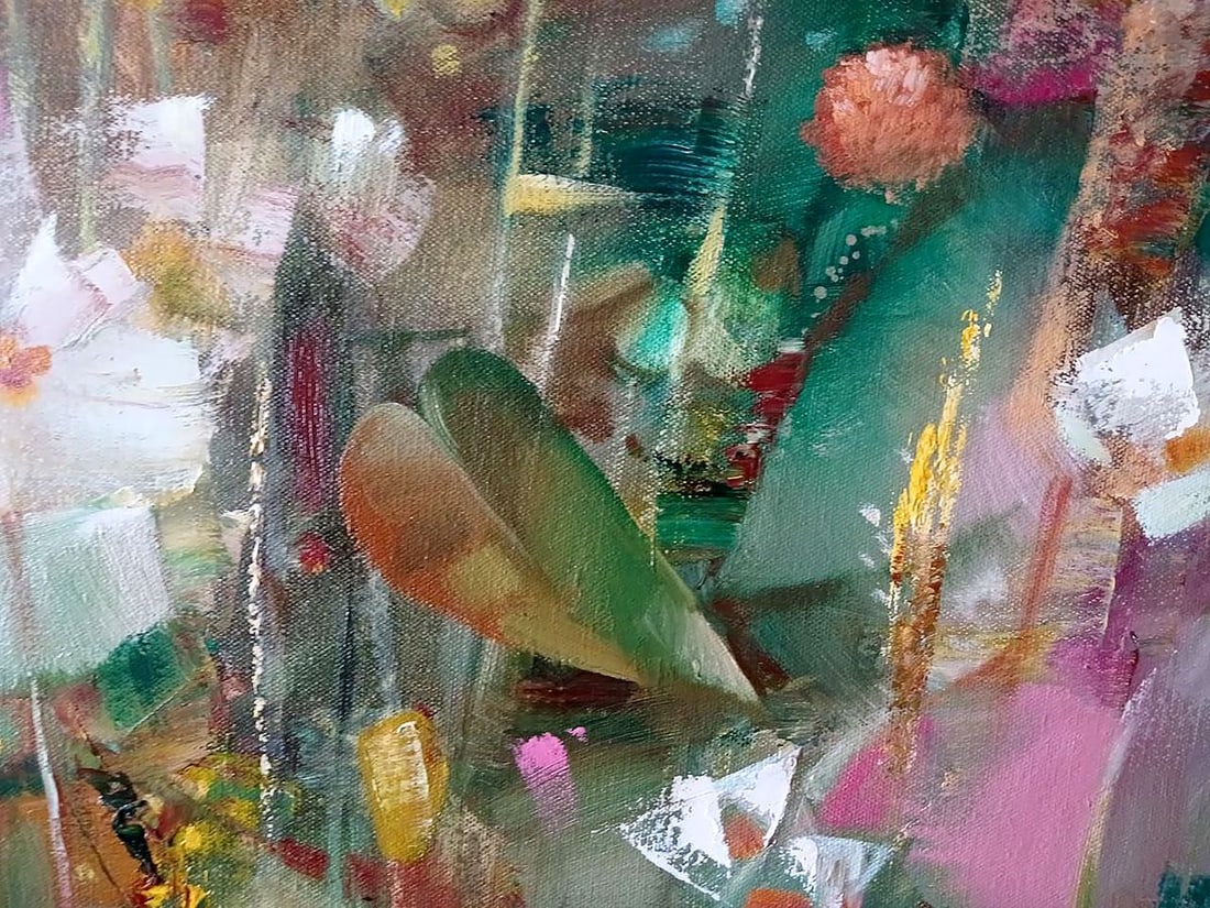 Abstract oil painting Flowers Anatoly Borisovich Tarabanov - 10