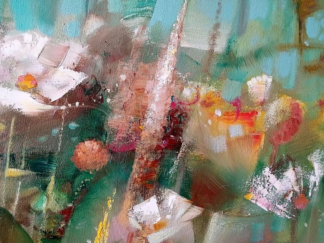 Abstract oil painting Flowers Anatoly Borisovich Tarabanov - 8