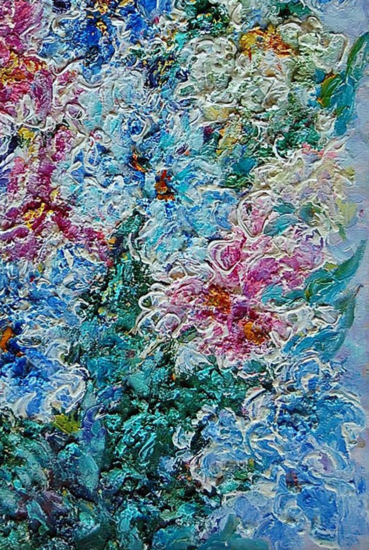 Abstract oil painting My irises Kotmin Olga - 5