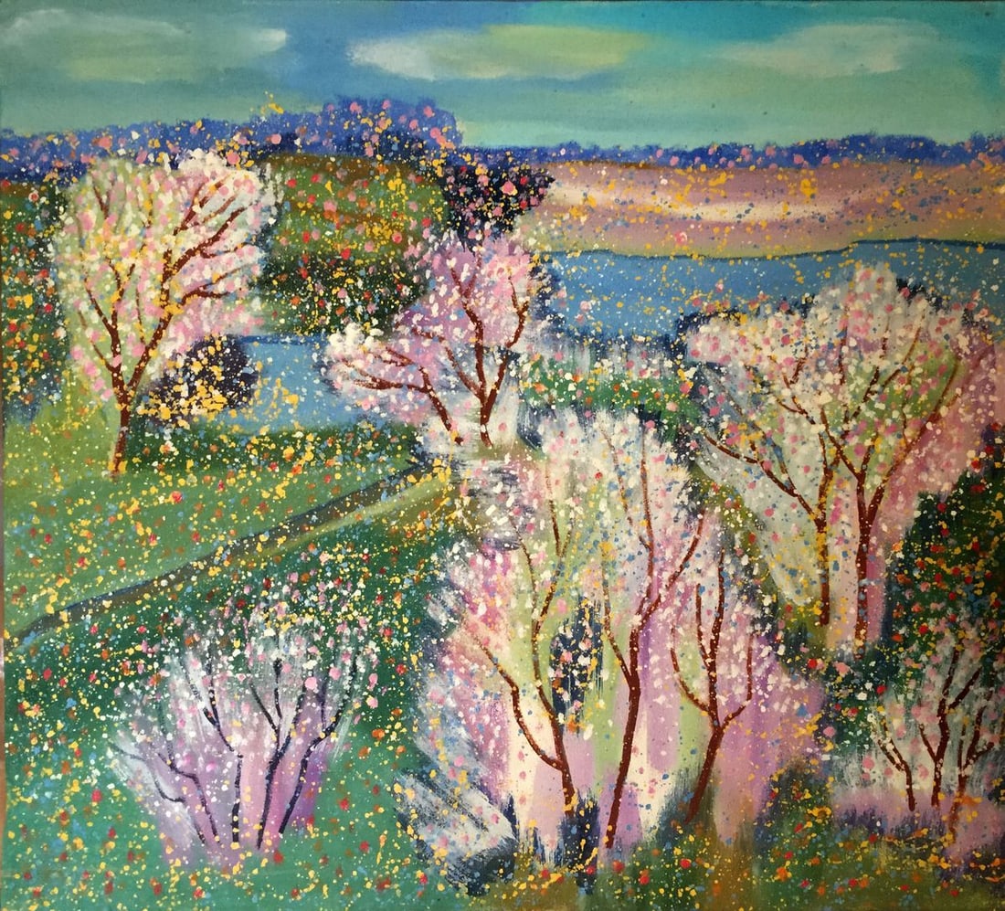 Oil painting Pavasaris Danne Eric Edmundovich: GS 11 *** ABOUT THIS PAINTING *** * TITLE: Pavasaris * ARTISTS: Danne Eric Edmundovich * SIZE: 53x60cm/'20.86x23.62 inches' * MEDIUM: oil, canvas * HAND PAINTED: Original painting from our collection