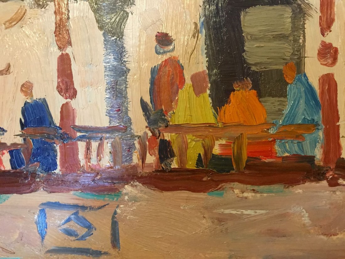 Oil painting Meeting people Konovalov Yuri Alexandrovich - 7