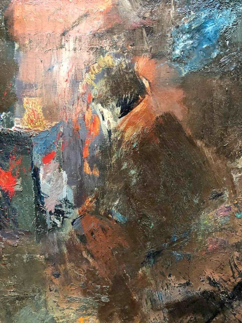 Abstract oil painting Meditation Zaretskyi Viktor - 2