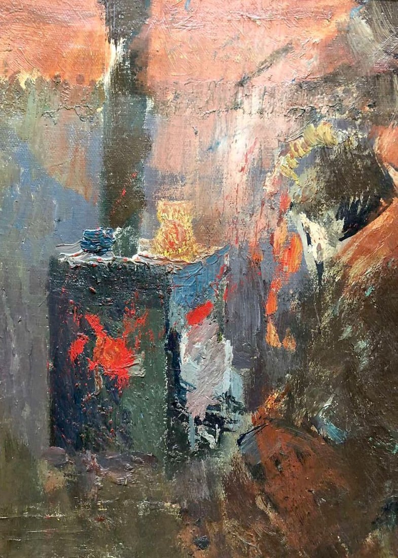 Abstract oil painting Meditation Zaretskyi Viktor - 3