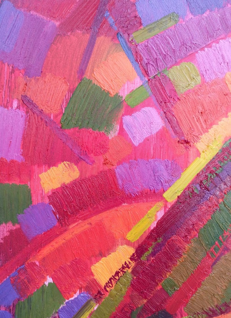 Abstract oil painting Portrait of a girl Peter Tovpev - 2