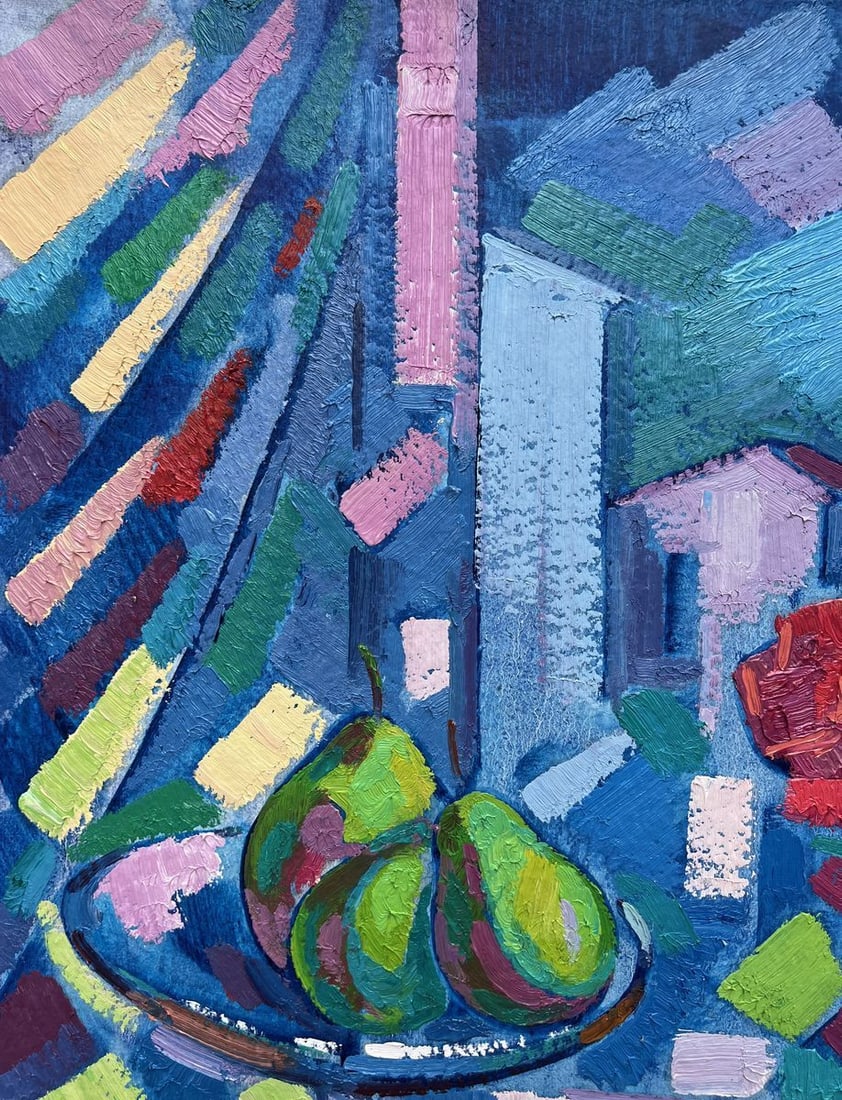 Abstract oil painting Summer still life Peter Tovpev - 2