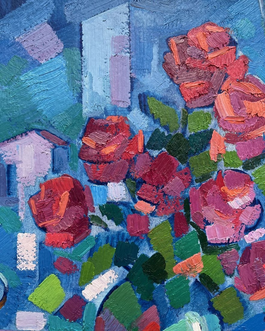 Abstract oil painting Summer still life Peter Tovpev - 3