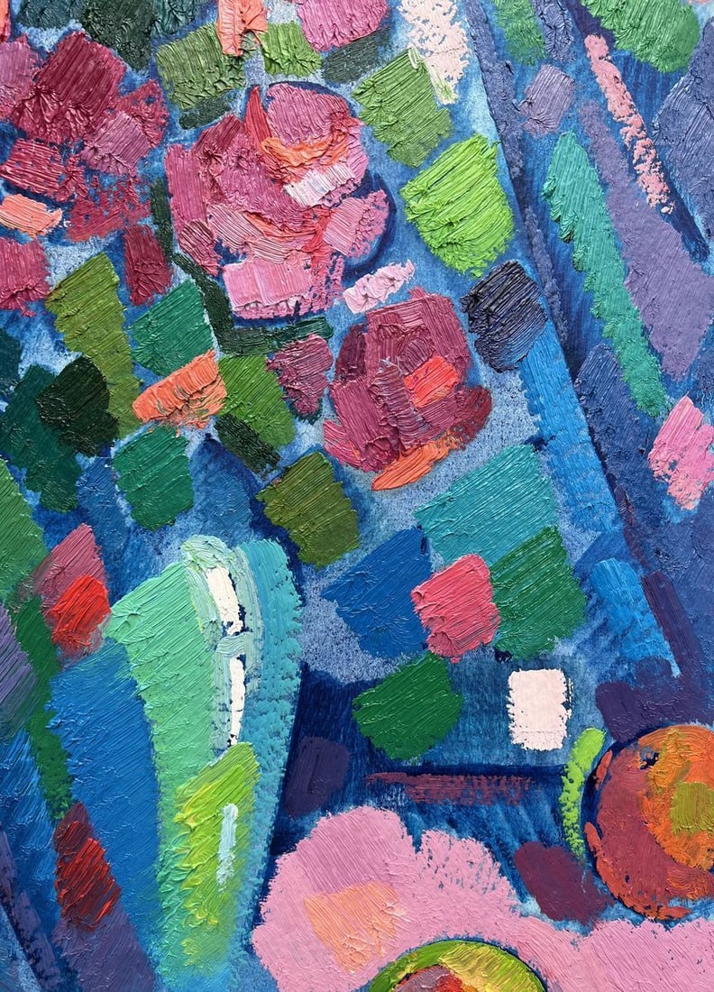 Abstract oil painting Summer still life Peter Tovpev - 7