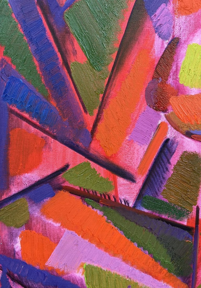 Abstract oil painting Figure Peter Tovpev - 5