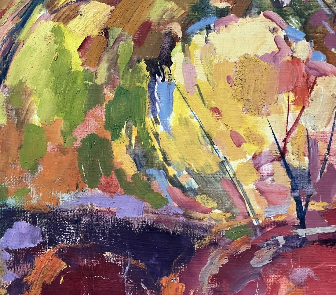 Abstract oil painting between the rainbow Peter Tovpev - 5