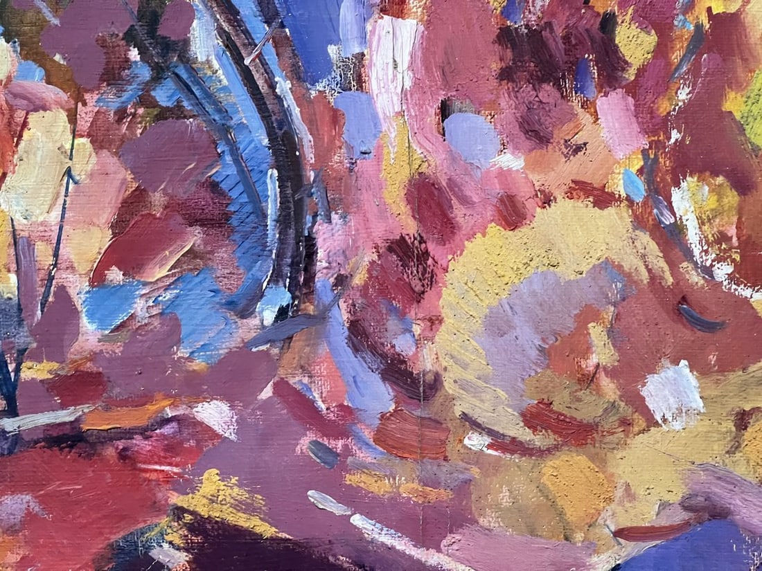 Abstract oil painting between the rainbow Peter Tovpev - 6