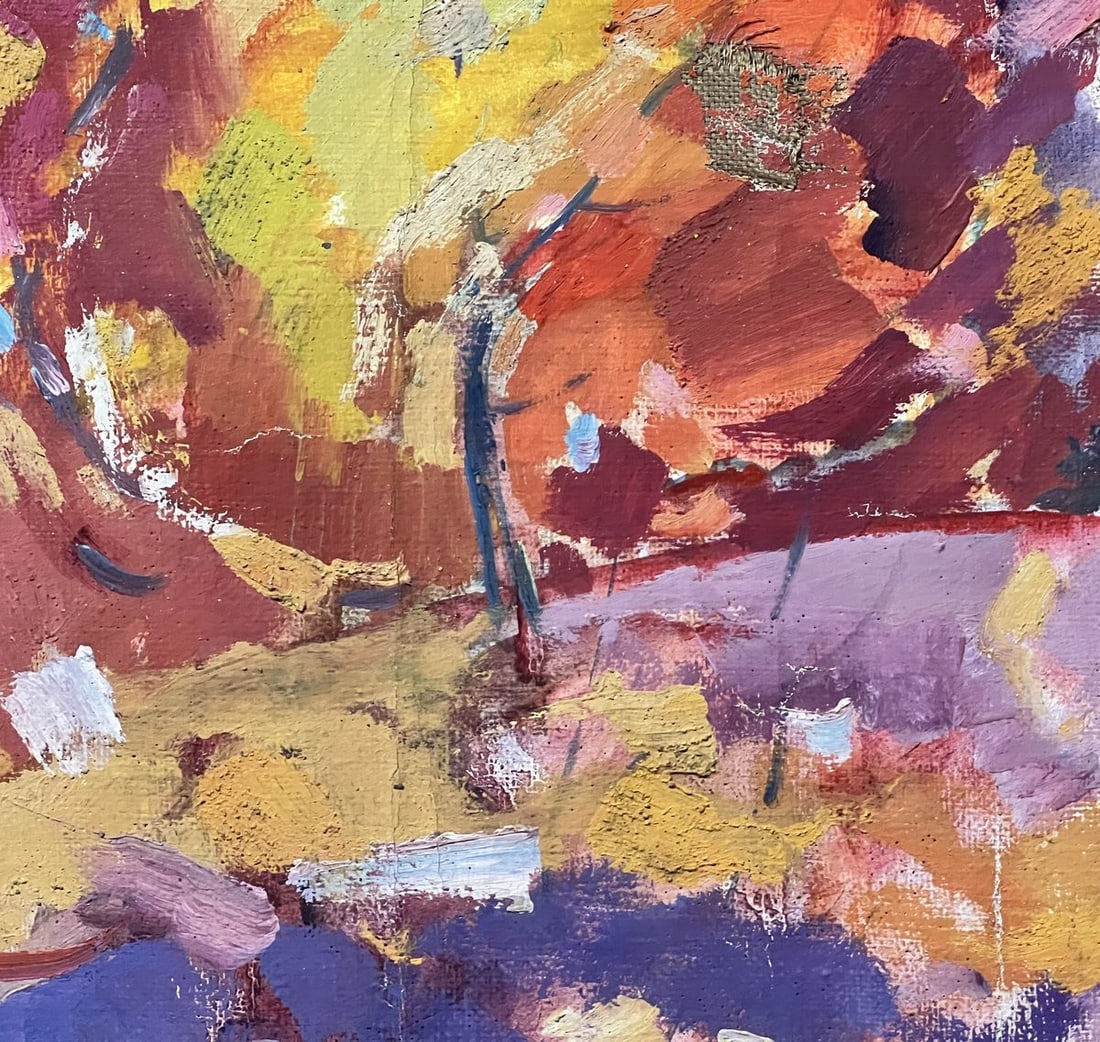 Abstract oil painting between the rainbow Peter Tovpev - 7