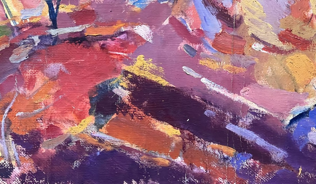 Abstract oil painting between the rainbow Peter Tovpev - 9