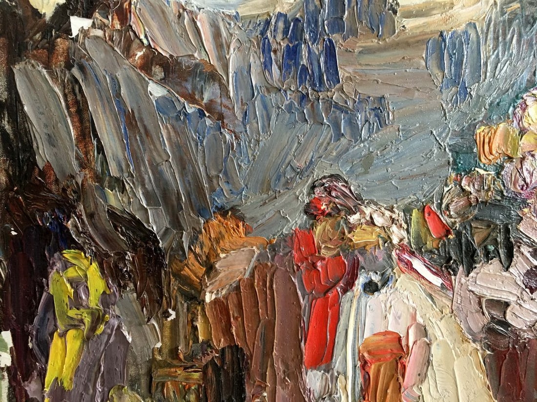 Oil painting People on a picnic - 2