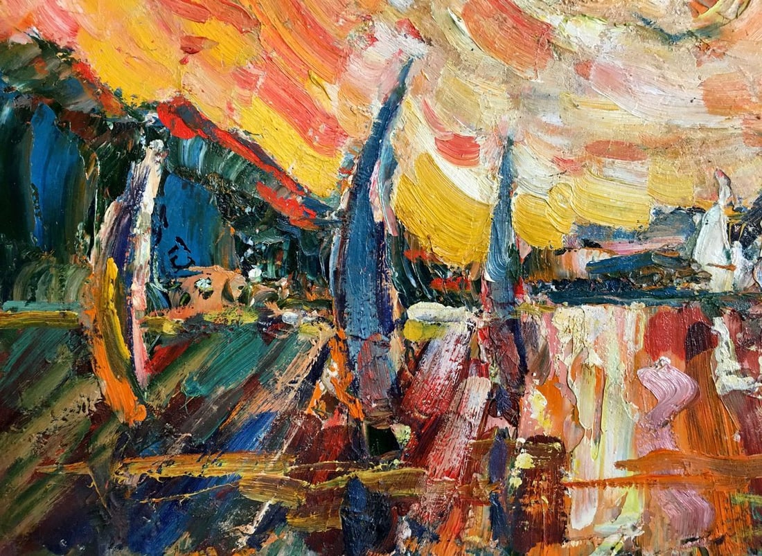 Glushchenko Nikolay Petrovich Oil painting The sun - 5