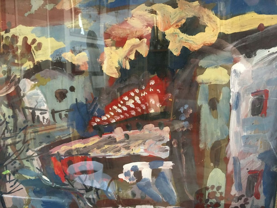 Abstract oil painting In the town Karelin Vyacheslav - 2