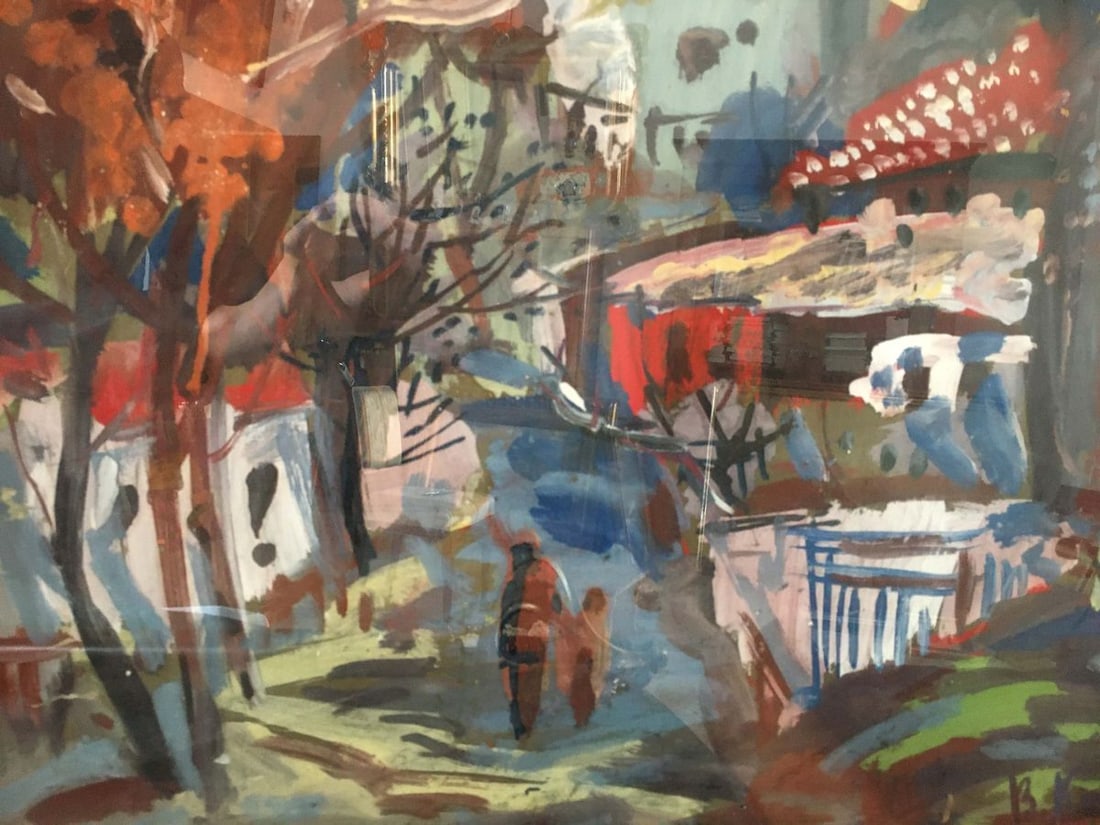 Abstract oil painting In the town Karelin Vyacheslav - 6