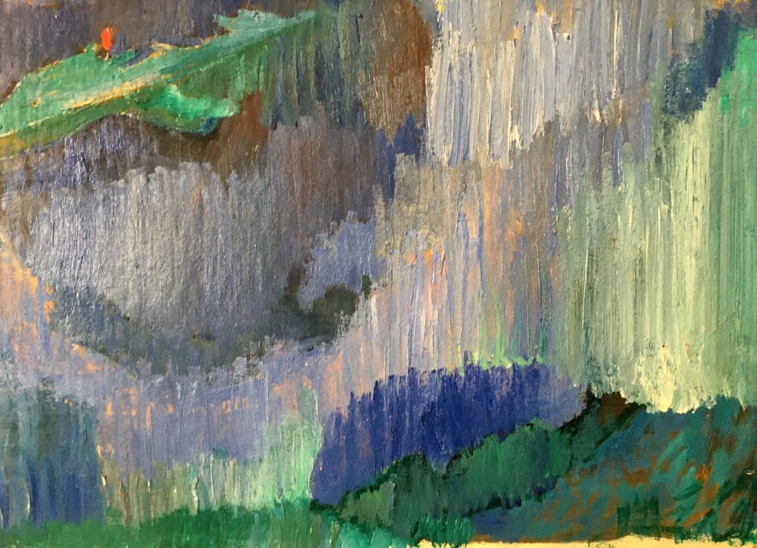 Abstract oil painting Something in the river Kiyansky Yuri Ivanovich - 5