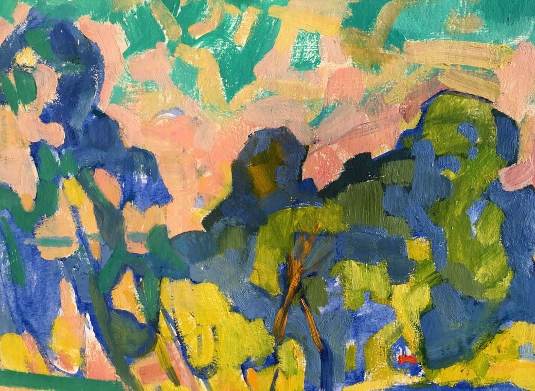 Abstract oil painting Landscape of fields Kiyansky Yuri Ivanovich - 2