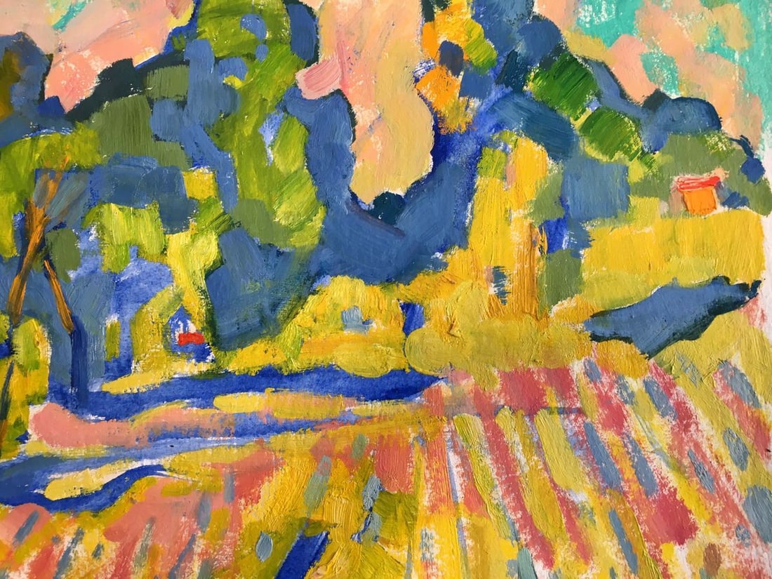 Abstract oil painting Landscape of fields Kiyansky Yuri Ivanovich - 3