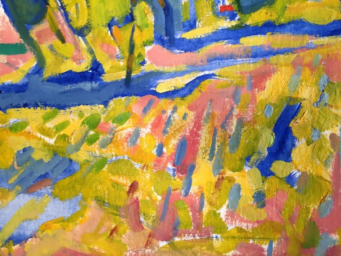 Abstract oil painting Landscape of fields Kiyansky Yuri Ivanovich - 5