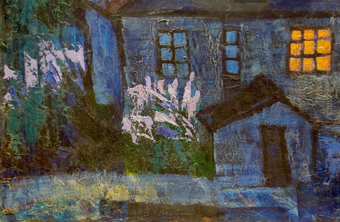 Oil painting Night landscape - 2