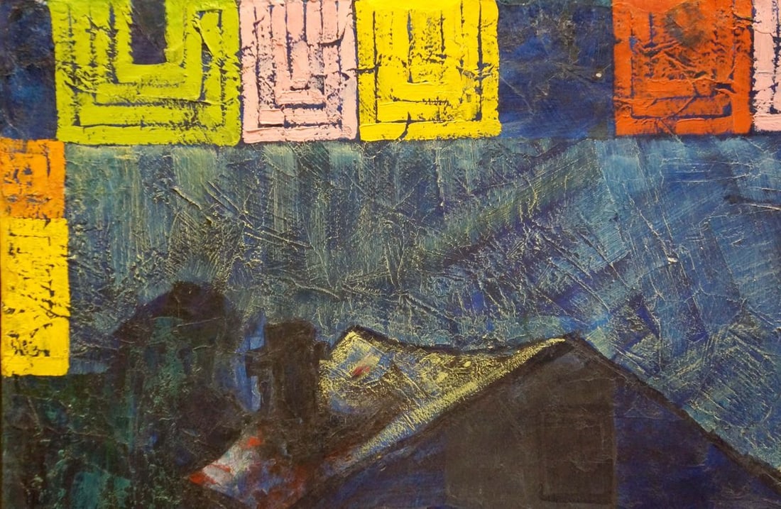 Oil painting Night landscape - 3
