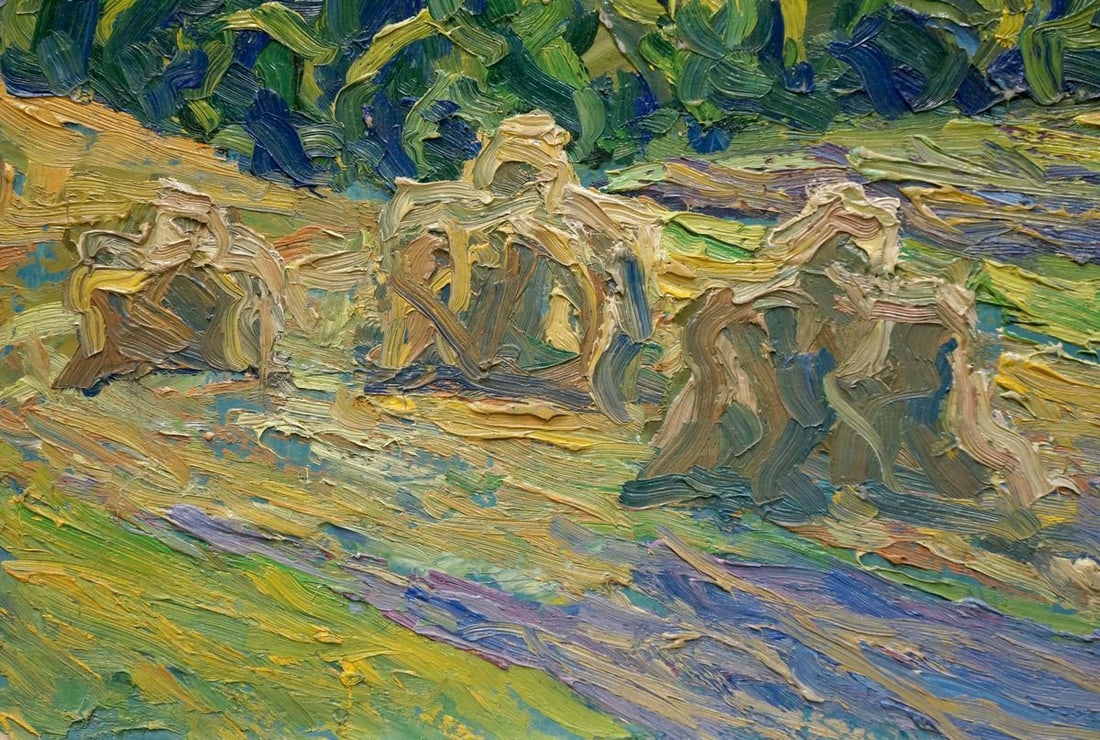 Abstract oil painting Haystacks Dupliy Sergey Alexandrovich - 2