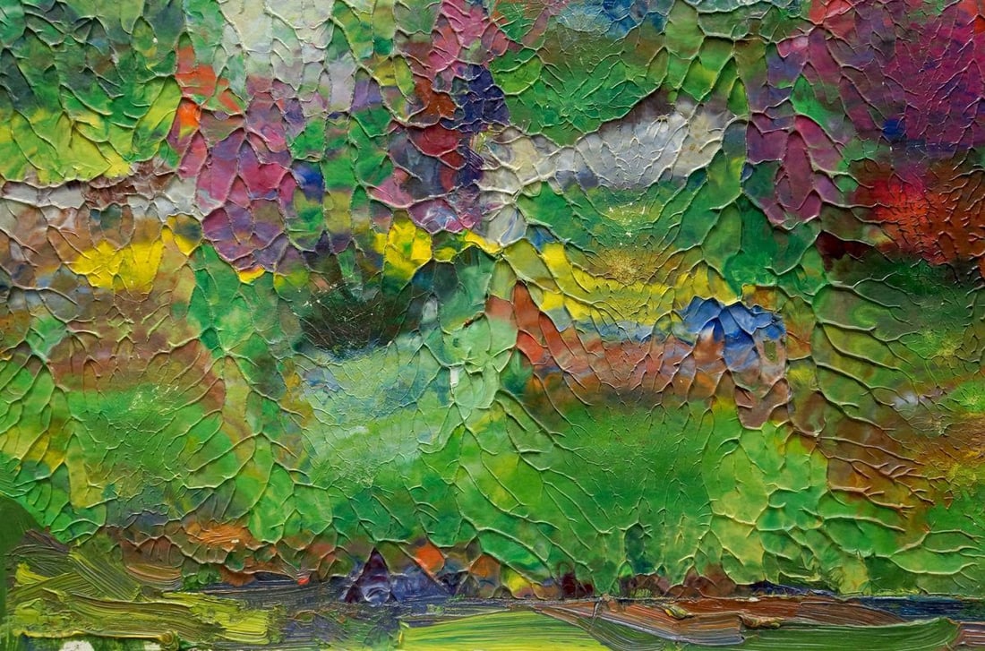Abstract oil painting Trees bloom Dupliy Sergey Alexandrovich - 2