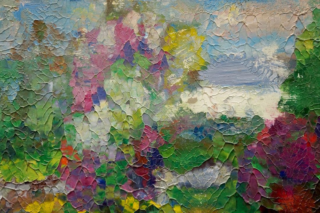 Abstract oil painting Trees bloom Dupliy Sergey Alexandrovich - 3