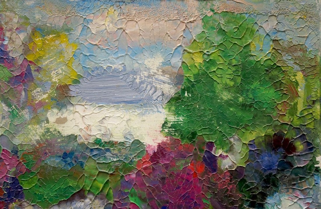 Abstract oil painting Trees bloom Dupliy Sergey Alexandrovich - 4