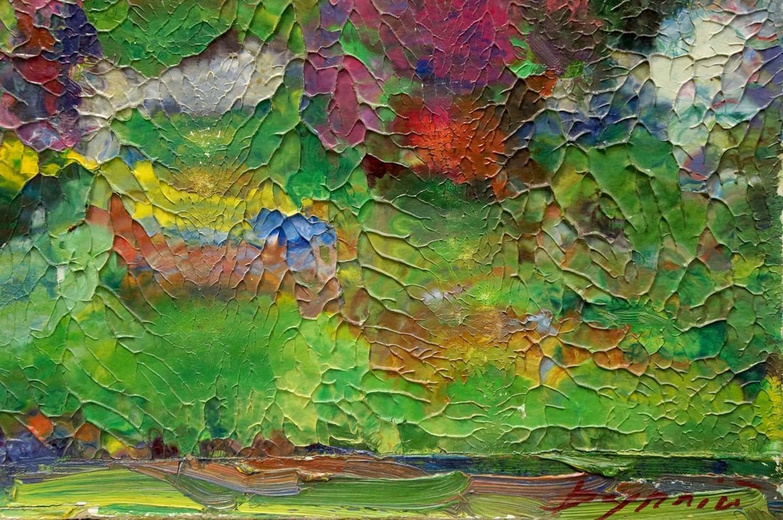 Abstract oil painting Trees bloom Dupliy Sergey Alexandrovich - 5