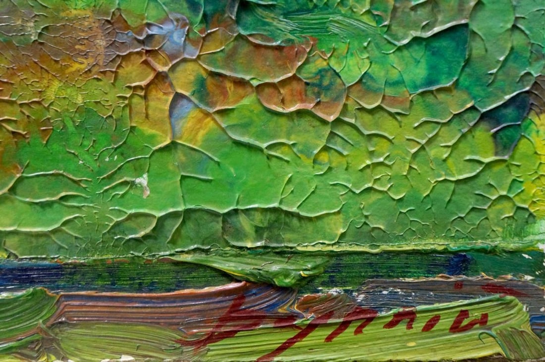 Abstract oil painting Trees bloom Dupliy Sergey Alexandrovich - 6