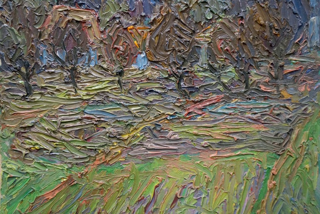 Abstract oil painting Among the trees Dupliy Sergey Alexandrovich - 3