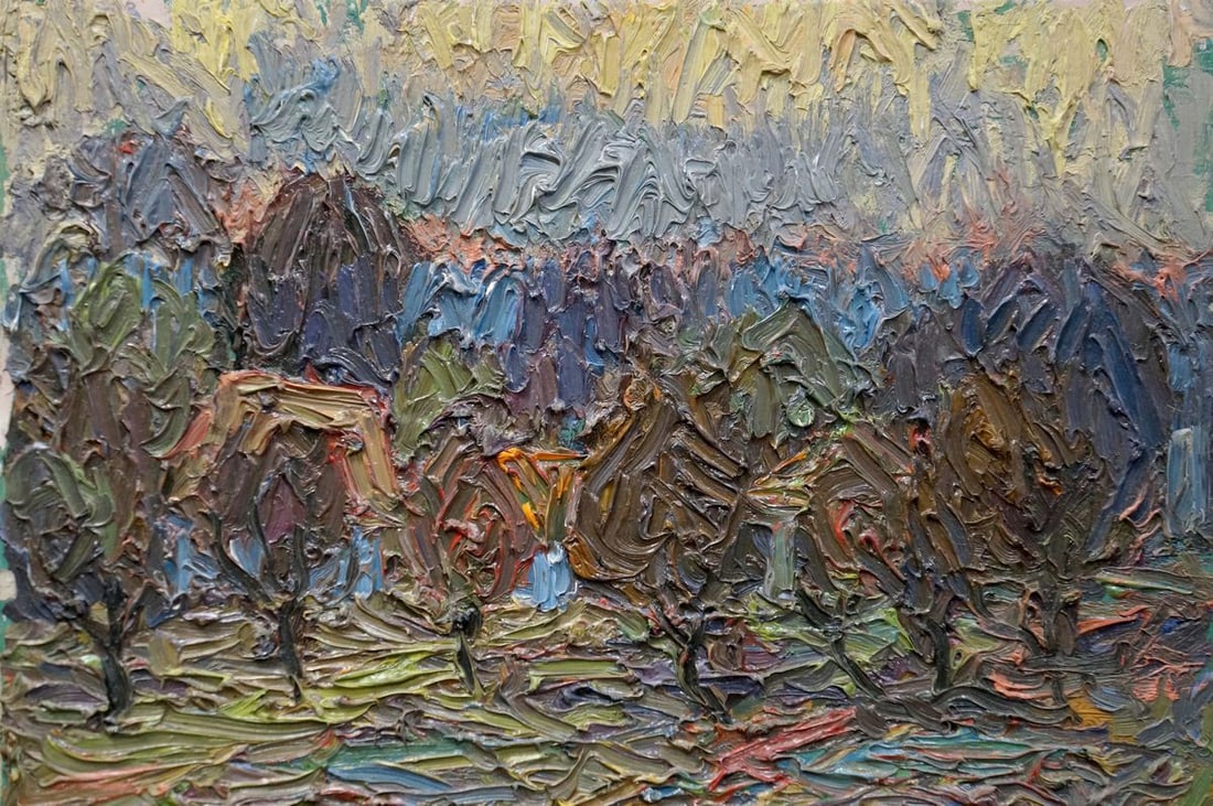 Abstract oil painting Among the trees Dupliy Sergey Alexandrovich - 4