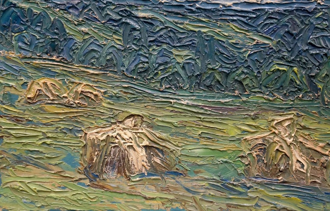 Abstract oil painting Haystacks Dupliy Sergey Alexandrovich - 2