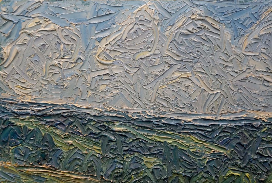 Abstract oil painting Haystacks Dupliy Sergey Alexandrovich - 3