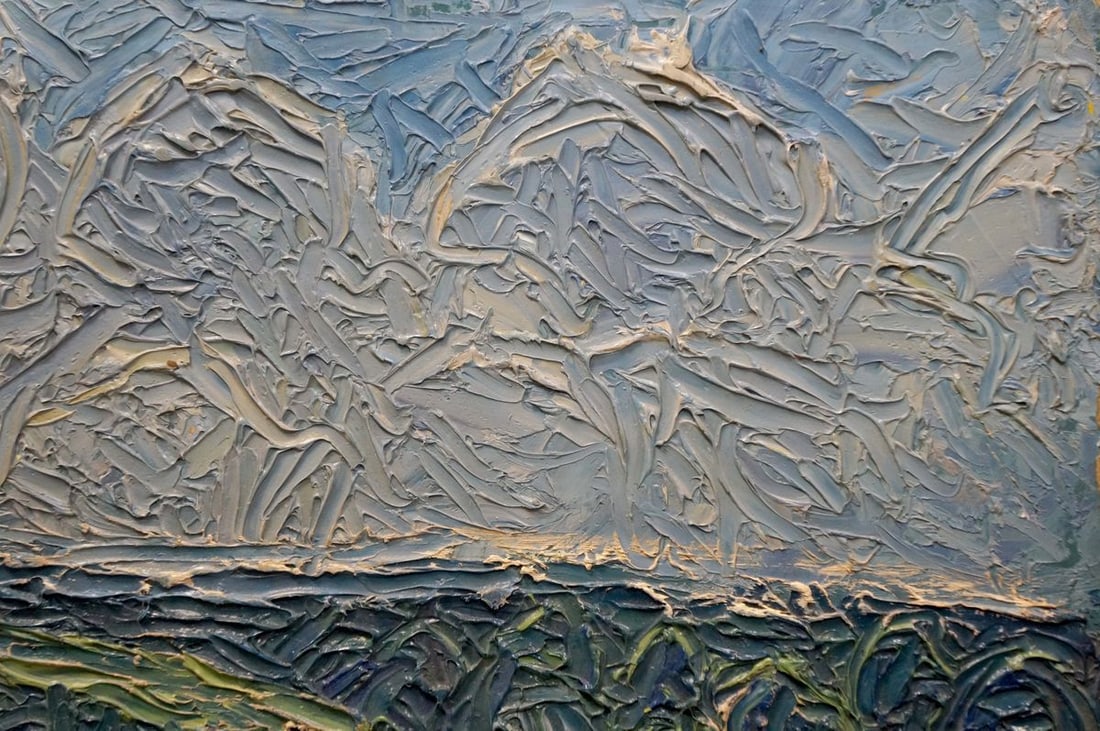 Abstract oil painting Haystacks Dupliy Sergey Alexandrovich - 4
