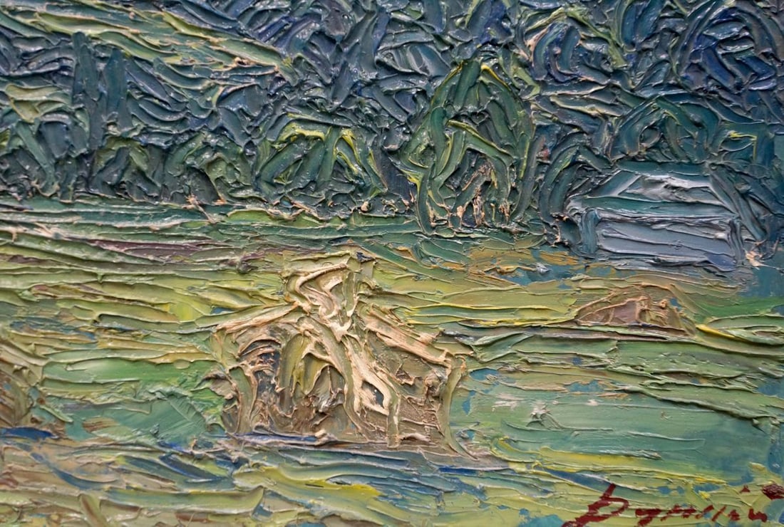 Abstract oil painting Haystacks Dupliy Sergey Alexandrovich - 5