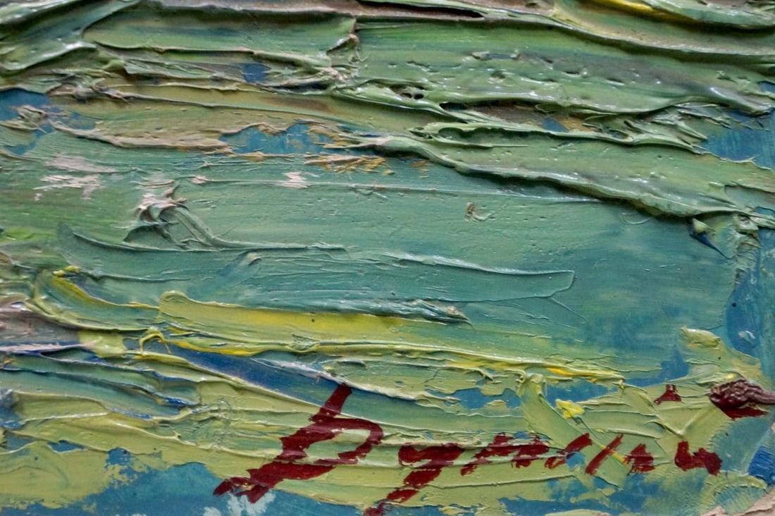 Abstract oil painting Haystacks Dupliy Sergey Alexandrovich - 6