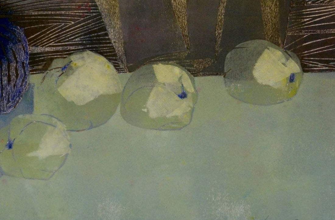 Abstract painting Apples and pumpkins Albina Yaloz - 6